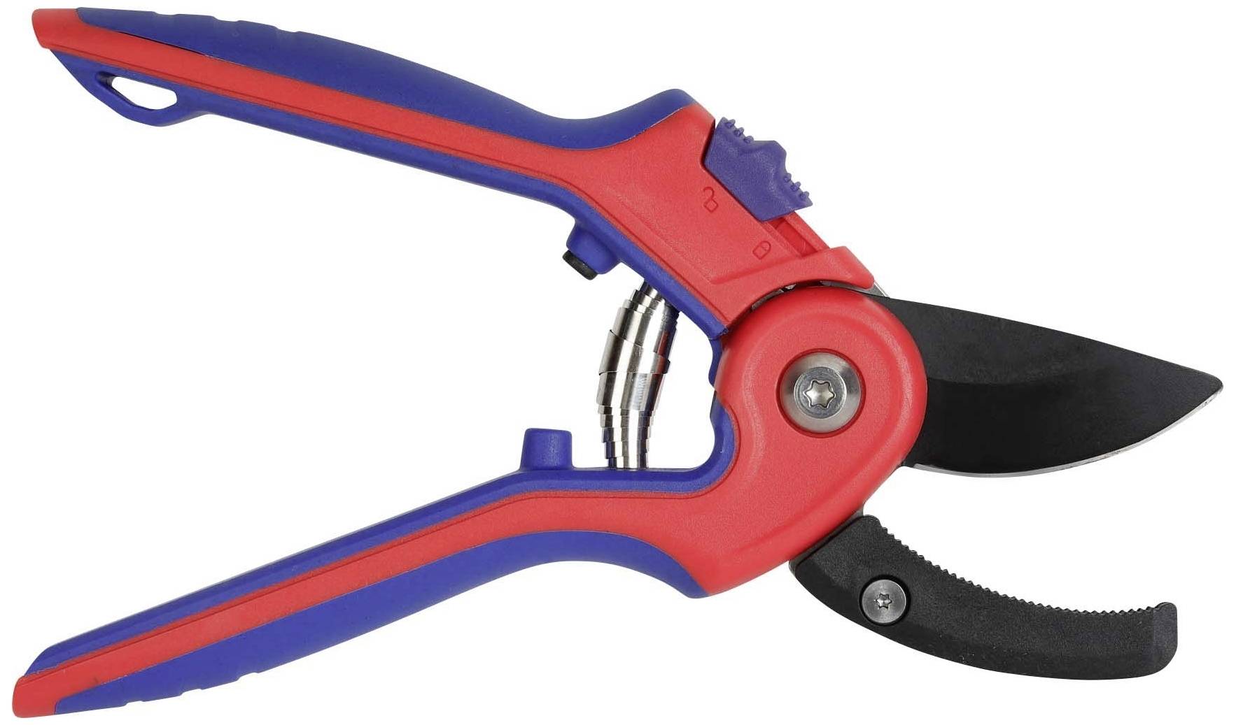 WorkPro WP332010 Amboss-Schere mit Schnitthöhenverstellung, inkl. Gras- und Strauchscherenvorsatz