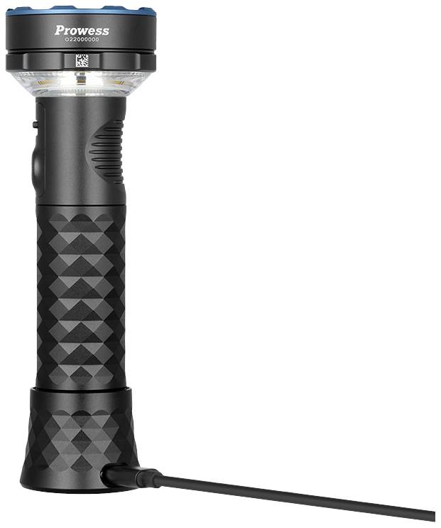 OLight Prowess Prowess LED Taschenlampe 800lm, 1200lm, 5000lm akkubetrieben 269g Schwarz