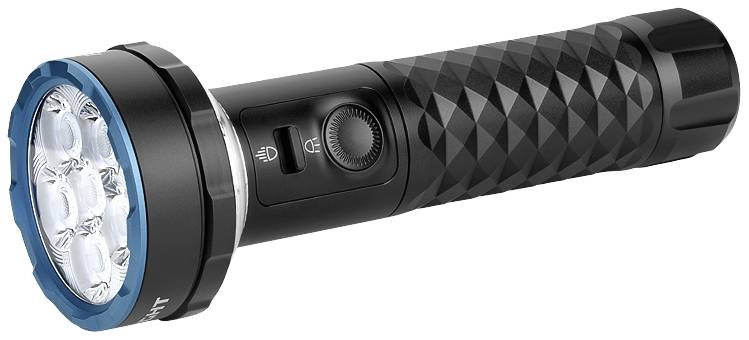 OLight Prowess Prowess LED Taschenlampe 800lm, 1200lm, 5000lm akkubetrieben 269g Schwarz