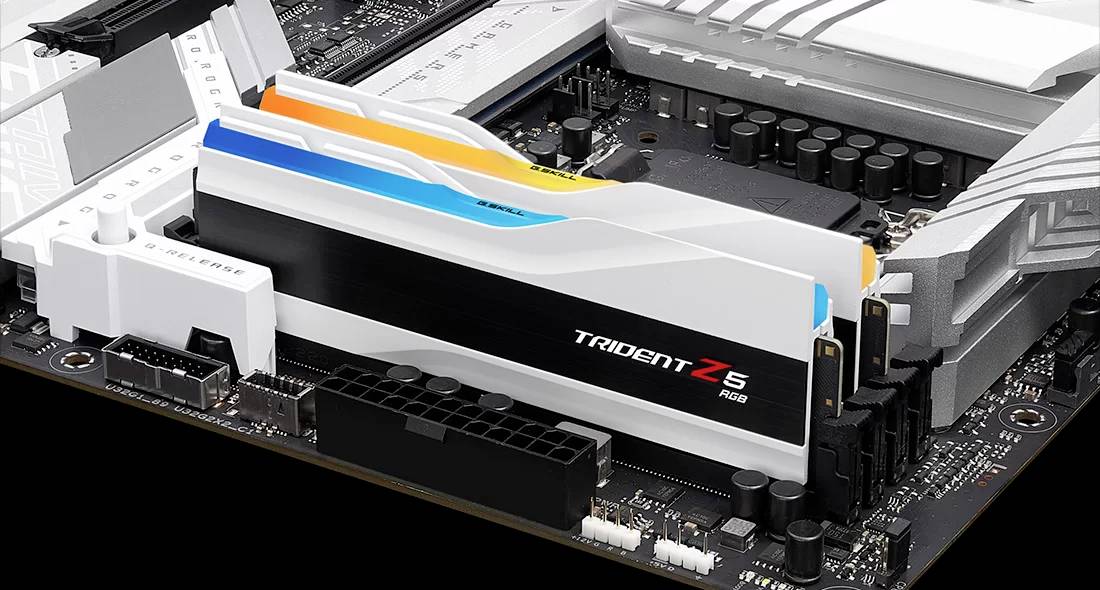 G.Skill Trident Z5 RGB PC-Arbeitsspeicher Kit Retail DDR5 96GB 2 x 48GB on-die ECC 6400MHz 288pin DIMM CL32