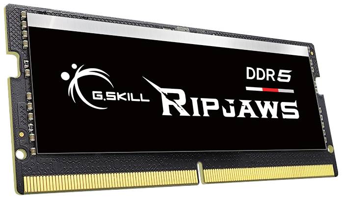 G.Skill Ripjaws Laptop-Arbeitsspeicher Kit Retail DDR5 32GB 2 x 16GB 5600MHz 262pin SO-DIMM CL40 F5-5600S4040A16GX2-RS
