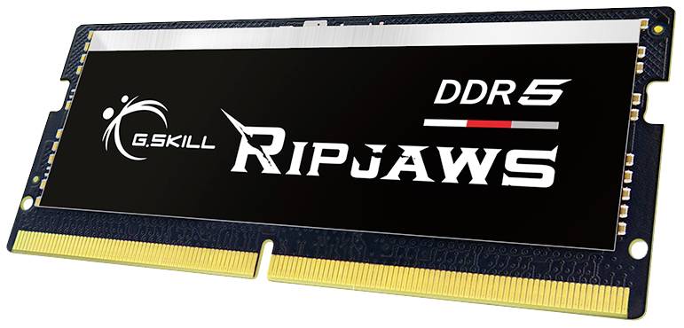 G.Skill Ripjaws Laptop-Arbeitsspeicher Kit Retail DDR5 32GB 2 x 16GB 5600MHz 262pin SO-DIMM CL40 F5-5600S4040A16GX2-RS