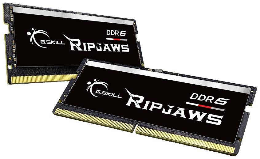 G.Skill Ripjaws Laptop-Arbeitsspeicher Kit Retail DDR5 32GB 2 x 16GB 5600MHz 262pin SO-DIMM CL40 F5-5600S4040A16GX2-RS
