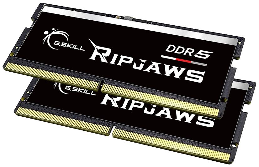 G.Skill Ripjaws Laptop-Arbeitsspeicher Kit Retail DDR5 32GB 2 x 16GB 5600MHz 262pin SO-DIMM CL40 F5-5600S4040A16GX2-RS