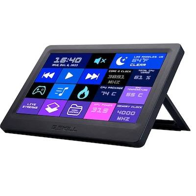 G.Skill WiGiDash PC Command Panel GD-A7P Kabelgebunden Konsole für Streaming, Foto-/Videobearbeitung Ohne (Ansteuerung über Computer) Schwarz Beleuc
