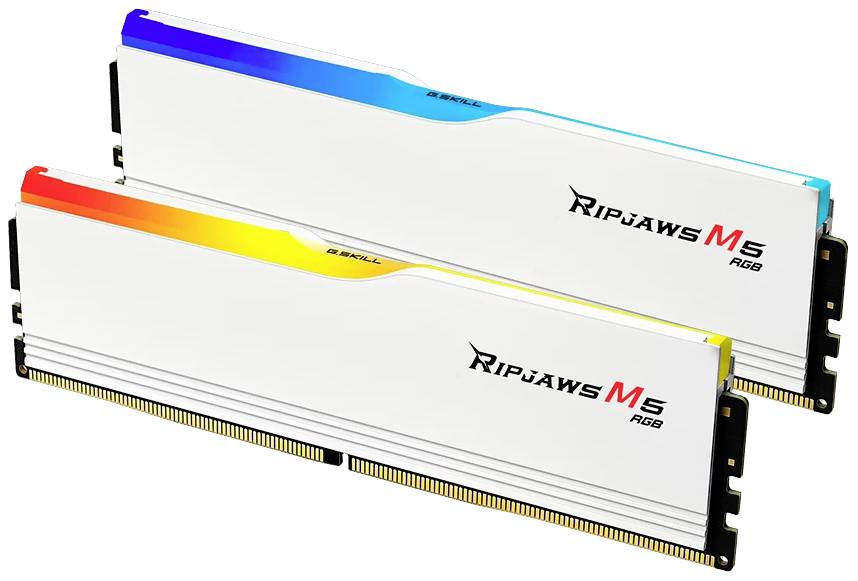 G.Skill Ripjaws M5 RGB PC-Arbeitsspeicher Kit Retail DDR5 32GB 2 x 16GB Non-ECC 6400MHz 288pin DIMM CL32 F5-6400J3239G16GX2-RM5RW