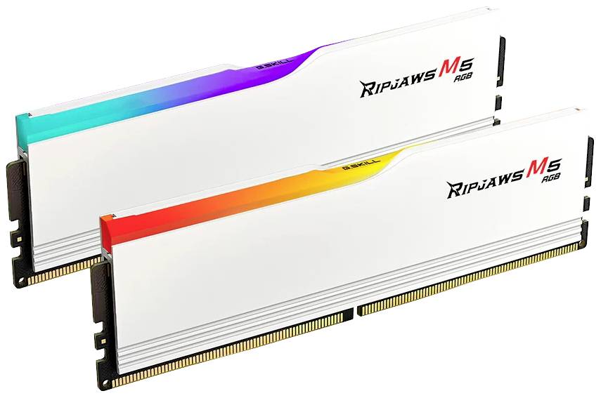 G.Skill Ripjaws M5 RGB PC-Arbeitsspeicher Kit Retail DDR5 32GB 2 x 16GB Non-ECC 6400MHz 288pin DIMM CL32 F5-6400J3239G16GX2-RM5RW