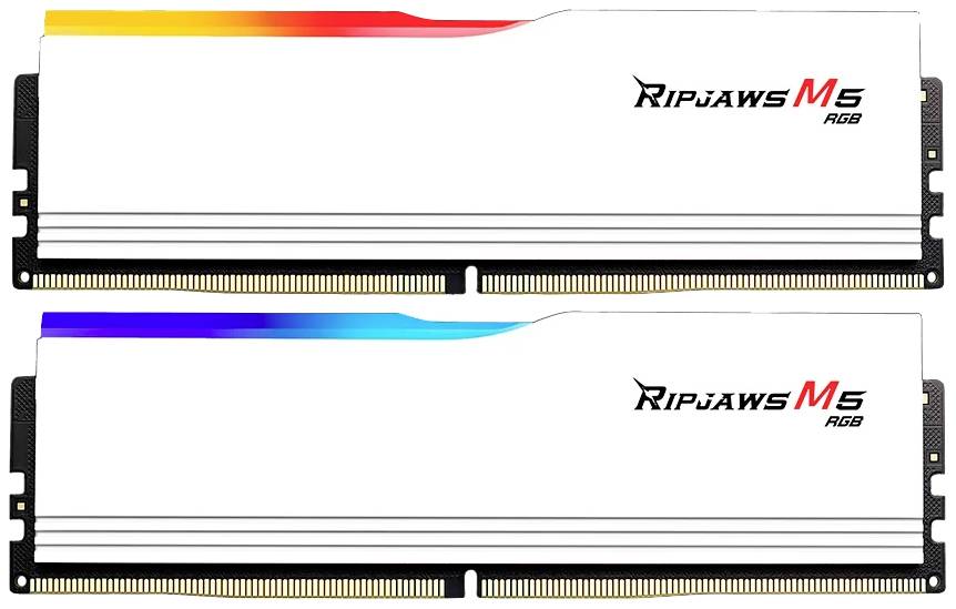 G.Skill Ripjaws M5 RGB PC-Arbeitsspeicher Kit Retail DDR5 64 GB 2 x 32 GB Non-ECC 6400 MHz 288pin DIMM CL32 F5-6400J3239G32GX2-RM5RW