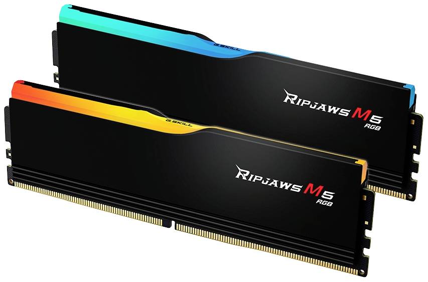 G.Skill Ripjaws M5 RGB PC-Arbeitsspeicher Kit Retail DDR5 64 GB 2 x 32 GB Non-ECC 6400 MHz 288pin DIMM CL32 F5-6400J3239G32GX2-RM5RK