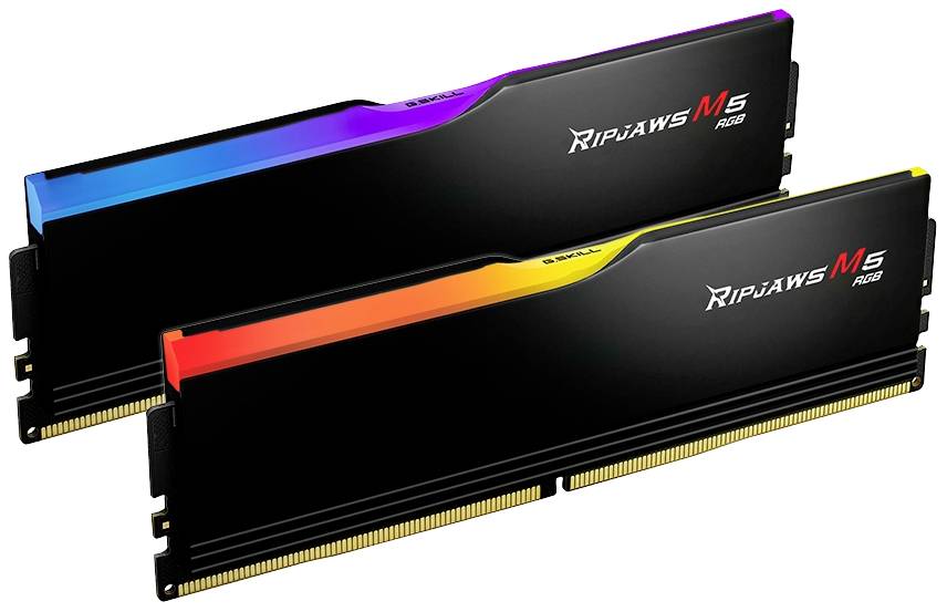 G.Skill Ripjaws M5 RGB PC-Arbeitsspeicher Kit Retail DDR5 64 GB 2 x 32 GB Non-ECC 6400 MHz 288pin DIMM CL32 F5-6400J3239G32GX2-RM5RK
