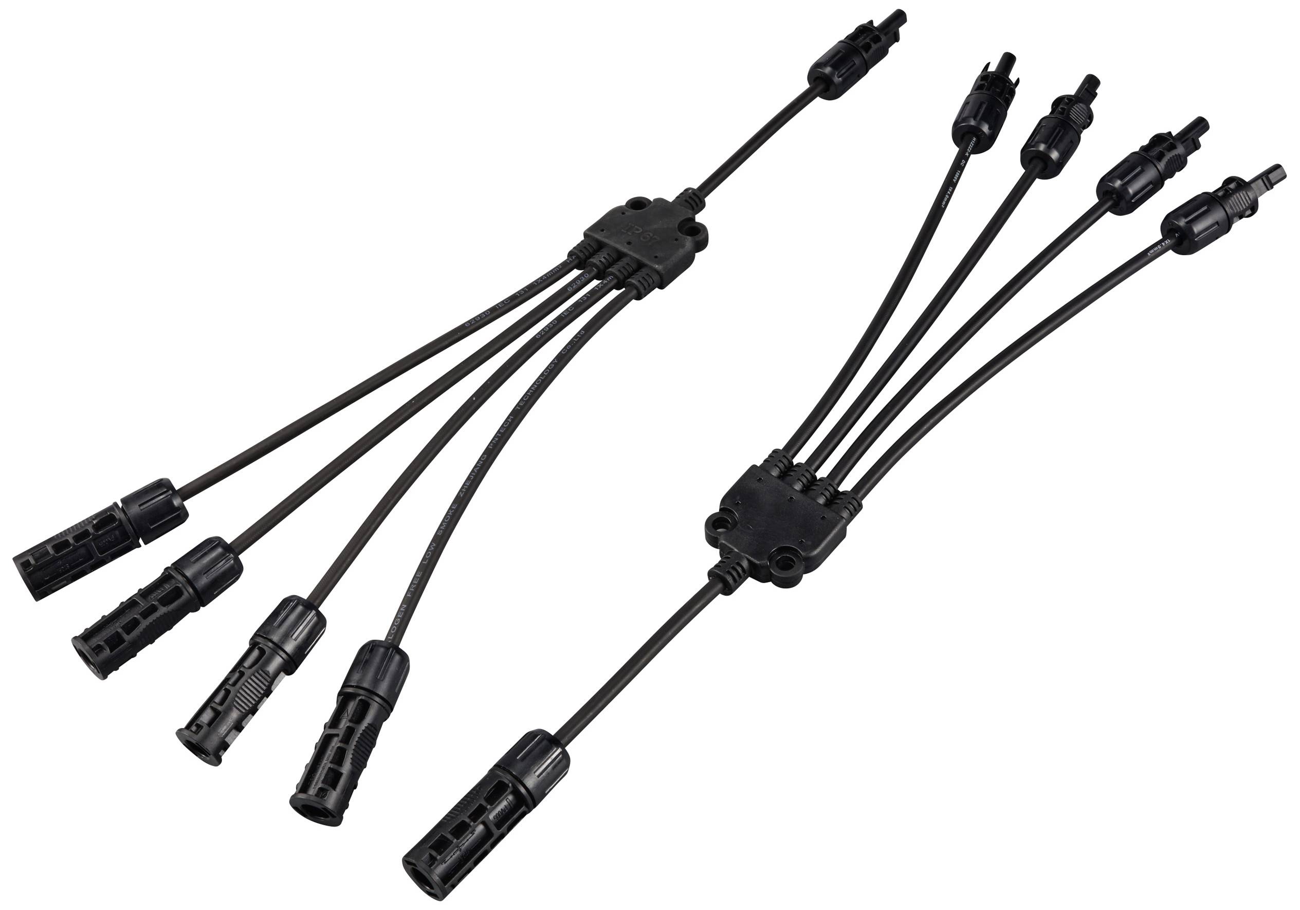 Sygonix SY-6407994 Solaranlagen Anschluss Adapterkabel Schwarz 46.5cm