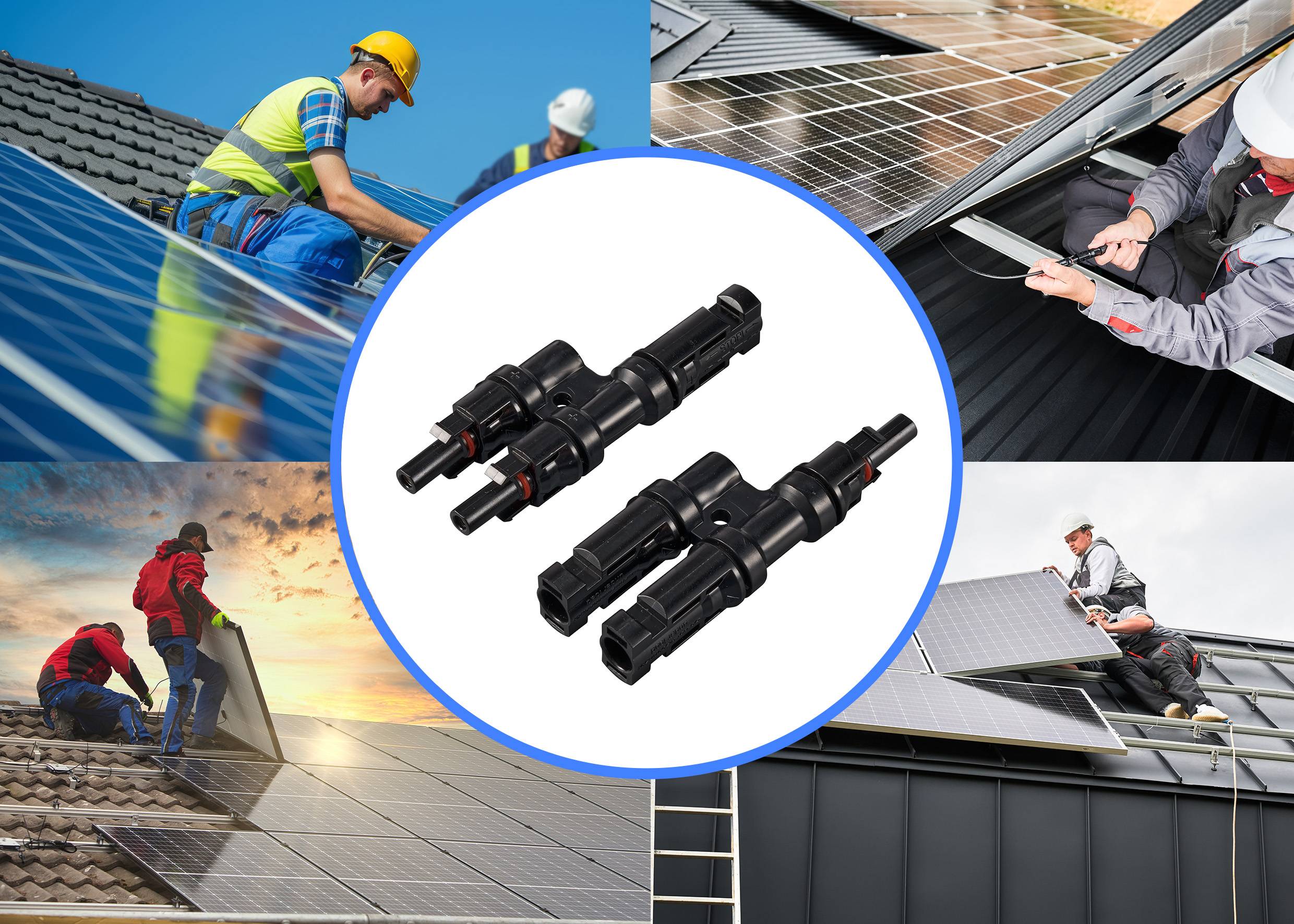 Sygonix Solaradapter T-Verbinder (2 zu 1) 1000V SY-6407998 Y-Stecker