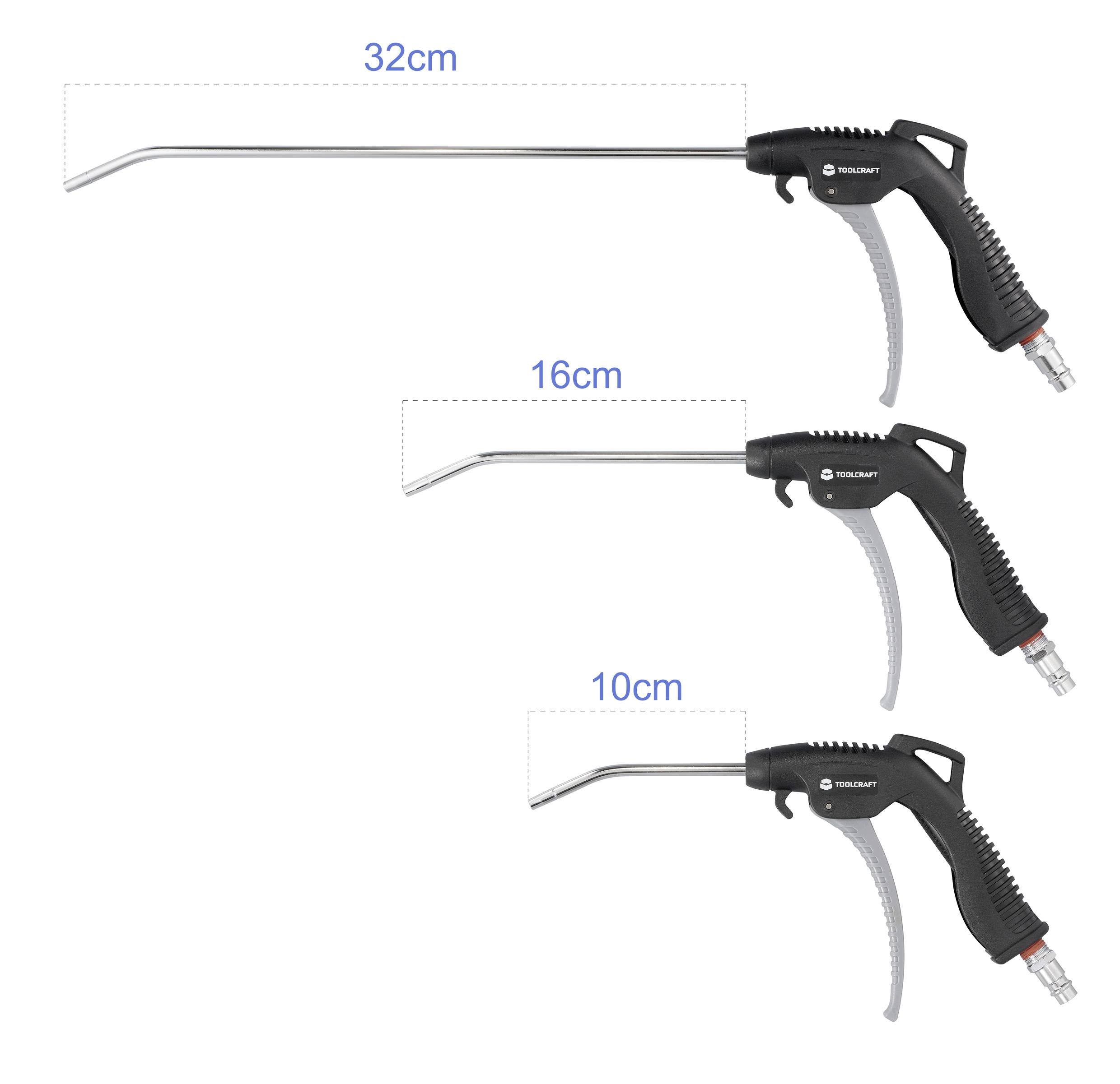 TOOLCRAFT Druckluft-Ausblaspistole 1/4" (6.3 mm) 15 bar