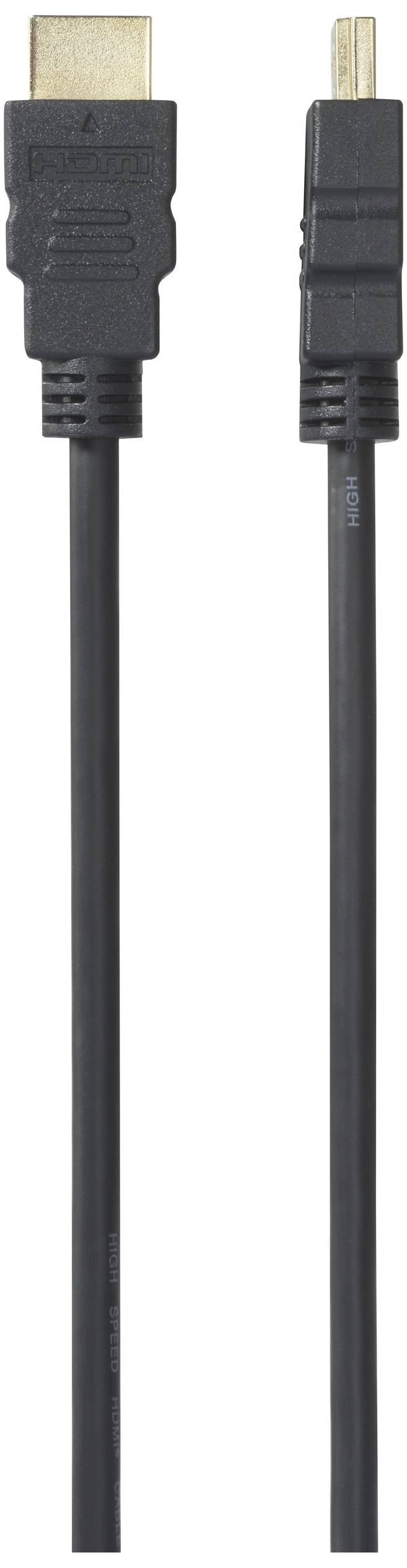 SpeaKa Professional HDMI Anschlusskabel HDMI-A Stecker, HDMI-A Stecker 2.00m Schwarz SP-12816080 4K UHD HDMI-Kabel