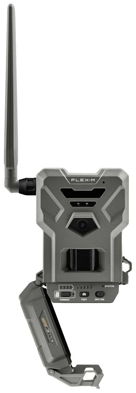 Spypoint FLEX-M Wildkamera 28 Megapixel Tonaufzeichnung, 4G Bildübertragung, GSM-Modul Grau-Grün (matt)