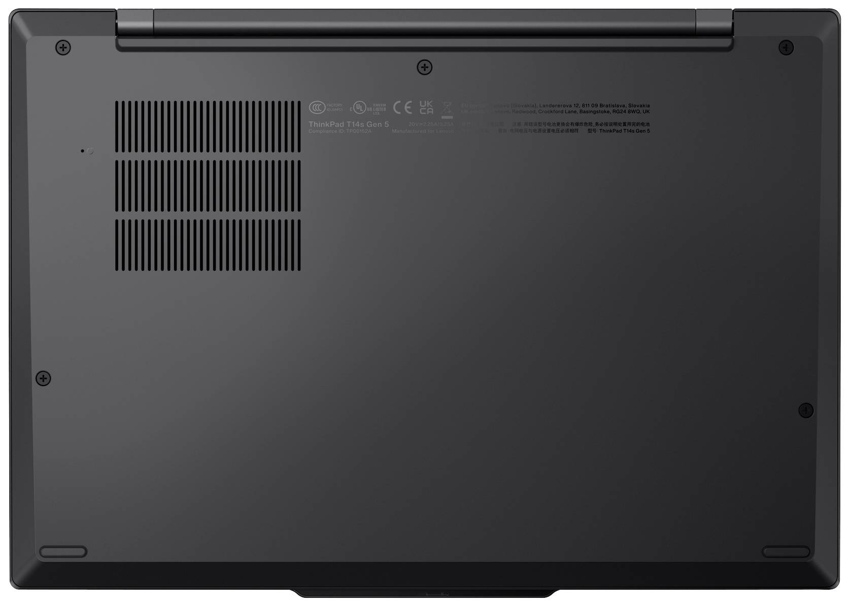 Lenovo Notebook ThinkPad T14s Gen 5 35.6 cm (14 Zoll) WUXGA Intel® Core™ Ultra 7 155U 32 GB RAM 1 TB SSD Deutsch, QWERTZ Schwarz 21LS0035G