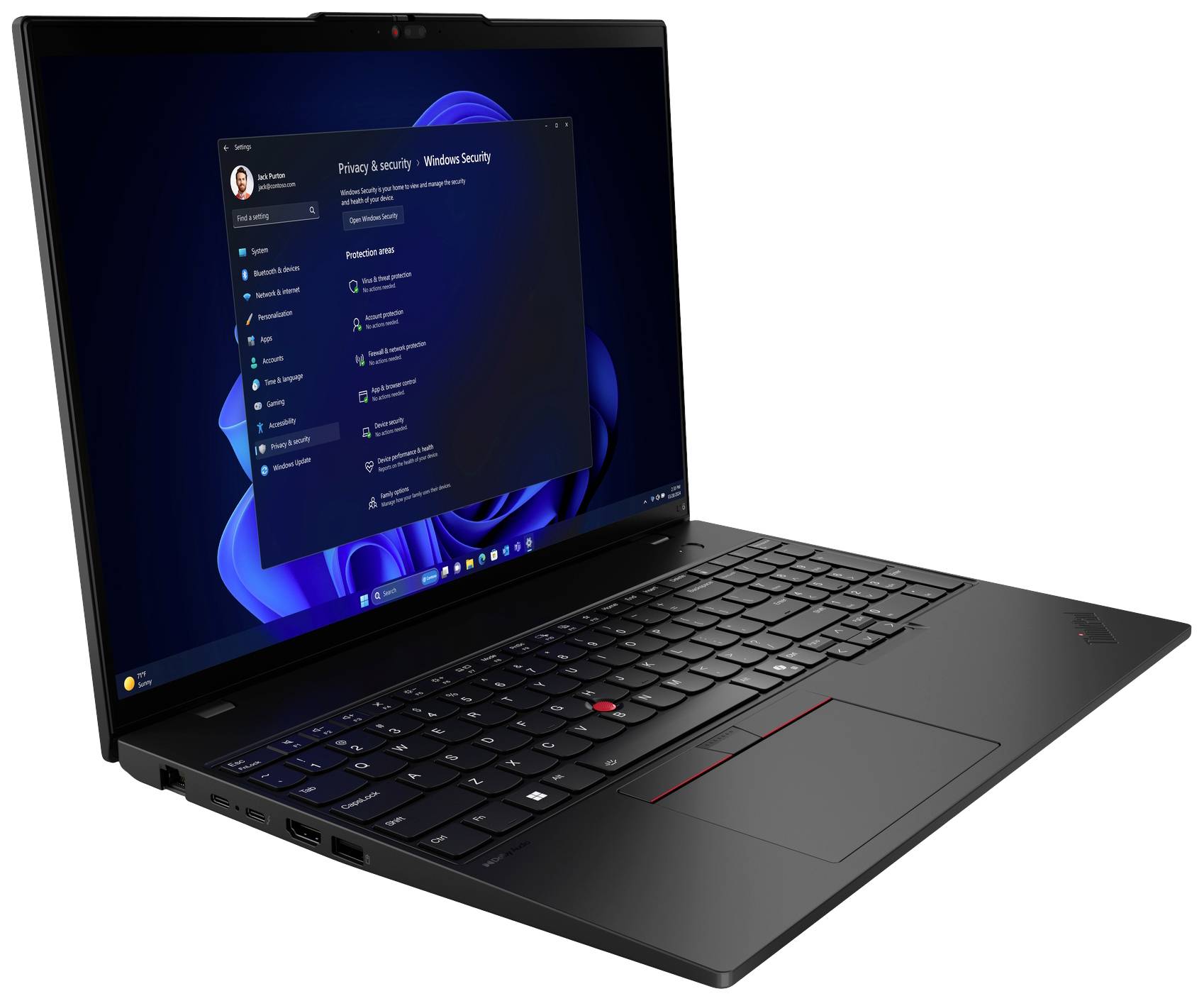 Lenovo Notebook ThinkPad L16 Gen 1 (Intel) 40.6cm (16 Zoll) WUXGA Intel® Core™ Ultra 7 155U 32GB RAM 1TB SSD Deutsch, QWERTZ