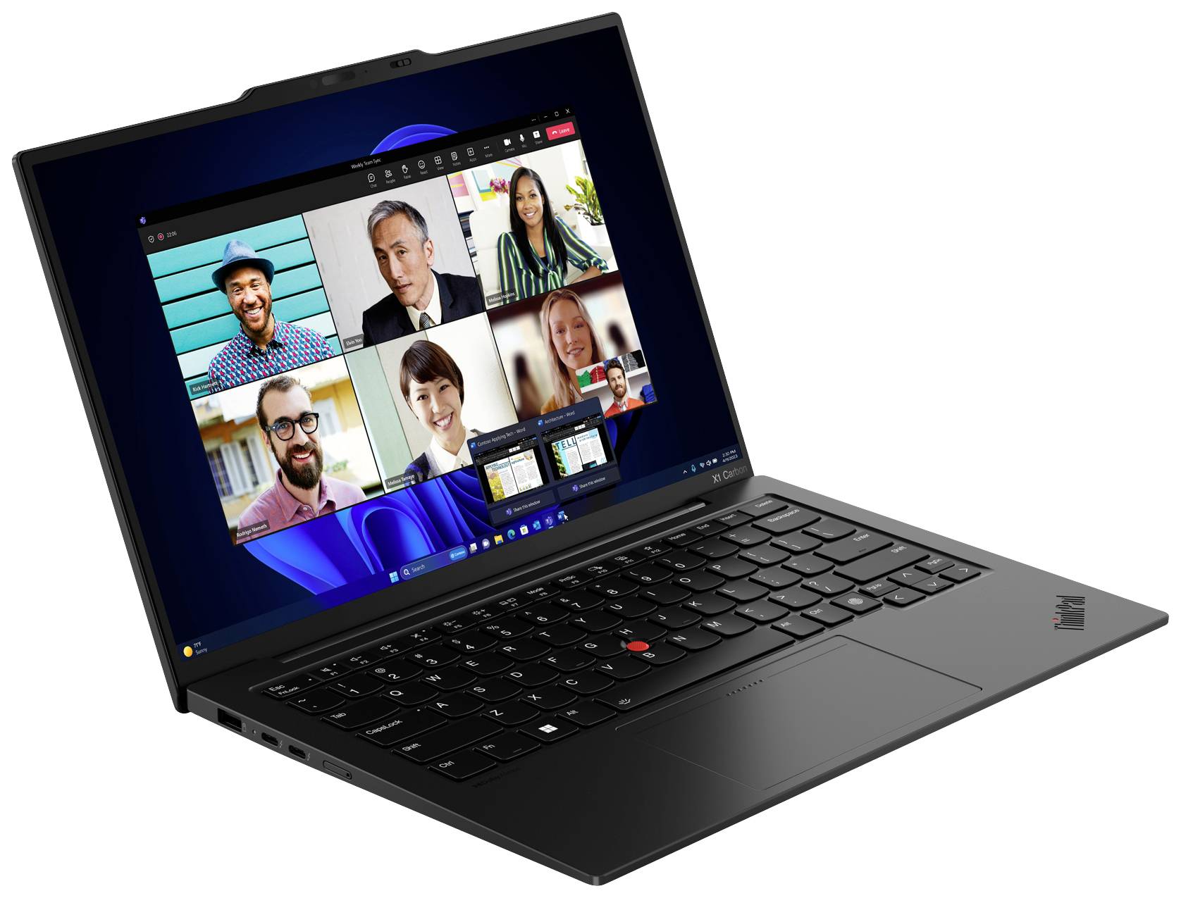 Lenovo Notebook ThinkPad X1 Carbon Gen 12 35.6 cm (14 Zoll) WUXGA Intel® Core™ Ultra 7 155U 32 GB RAM 1 TB SSD Deutsch, QWERTZ Schwarz 21K