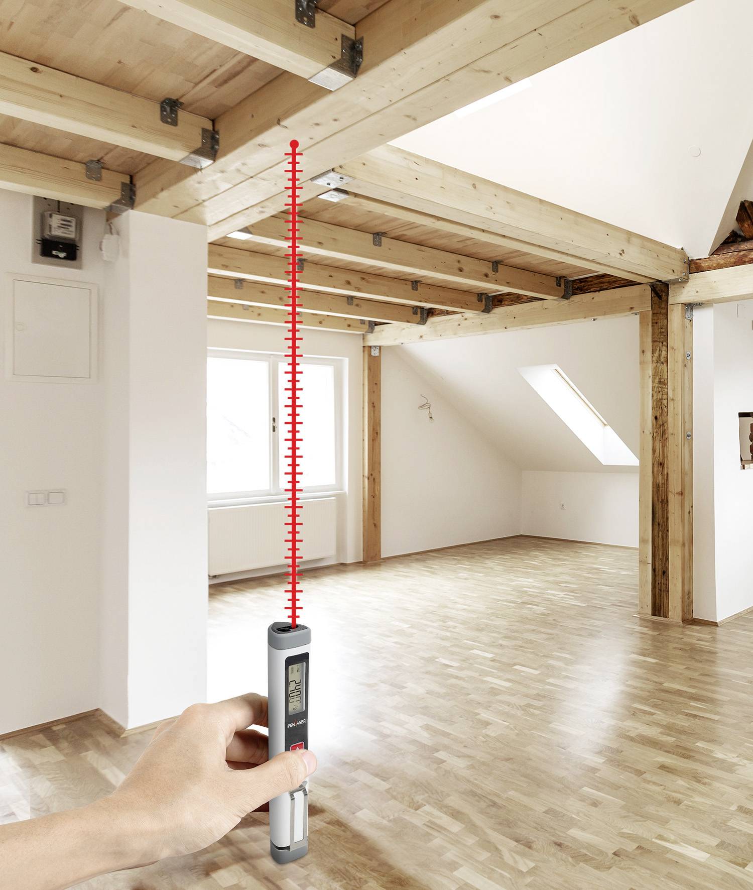 Prexiso Pen laser with clip Laser-Entfernungsmesser 15m