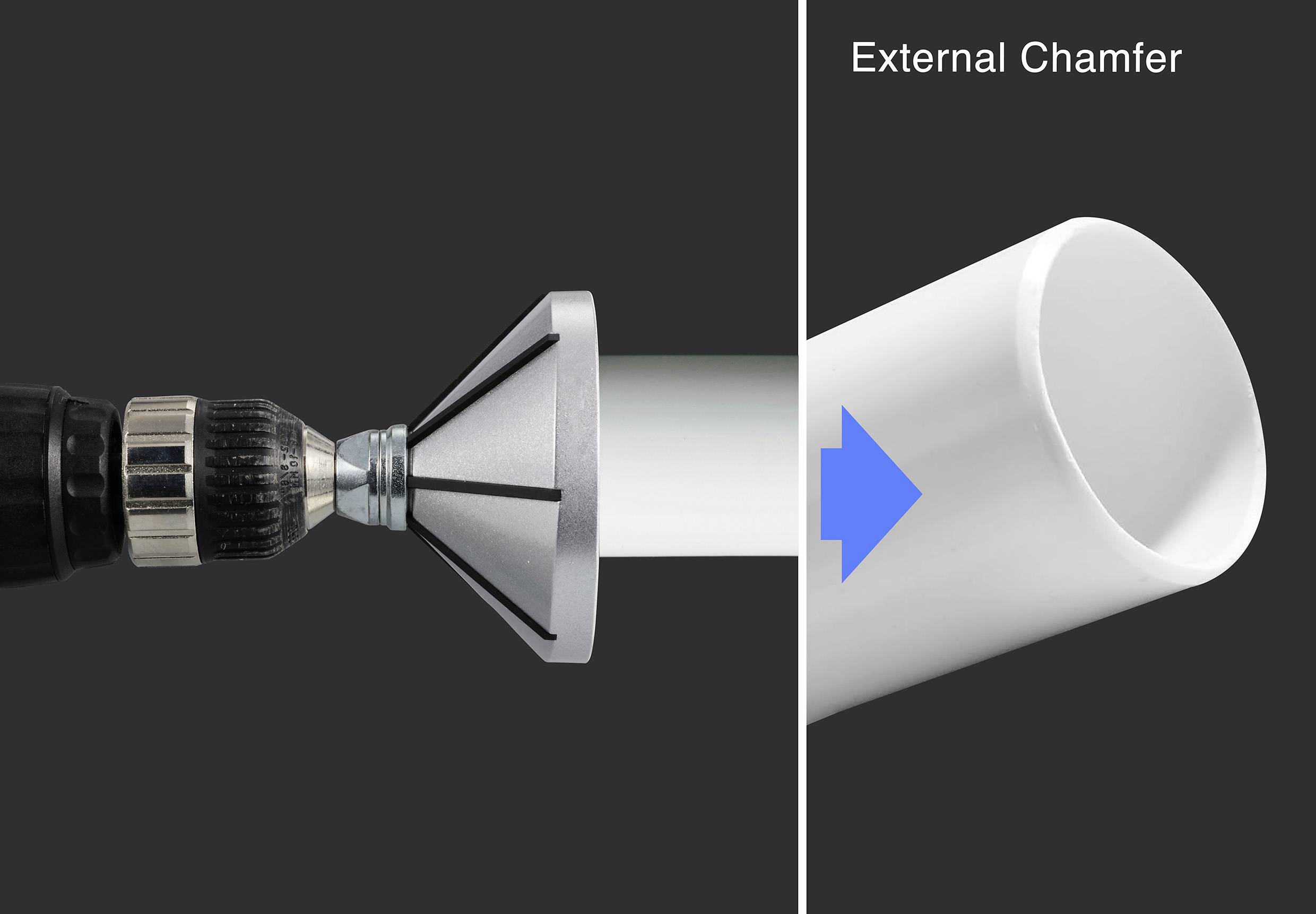 TOOLCRAFT TO-9612225 Entgrater-Bit 2-in-1 Innen Außen Entgratungswerkzeug 1St.