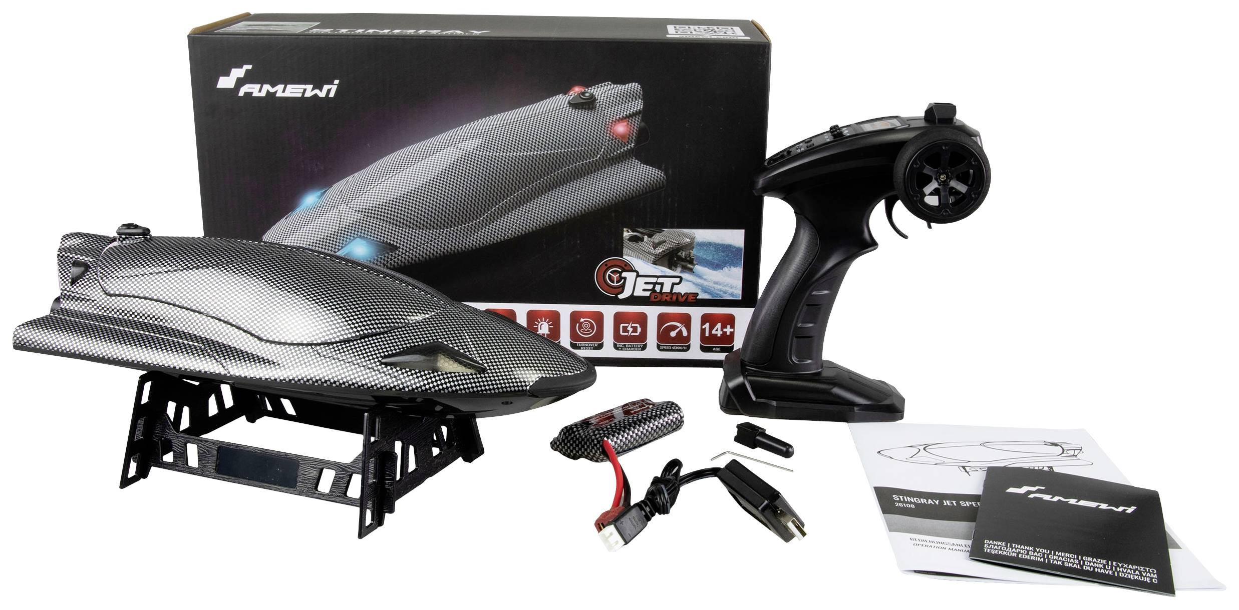 Amewi RC Motorboot RtR 335mm