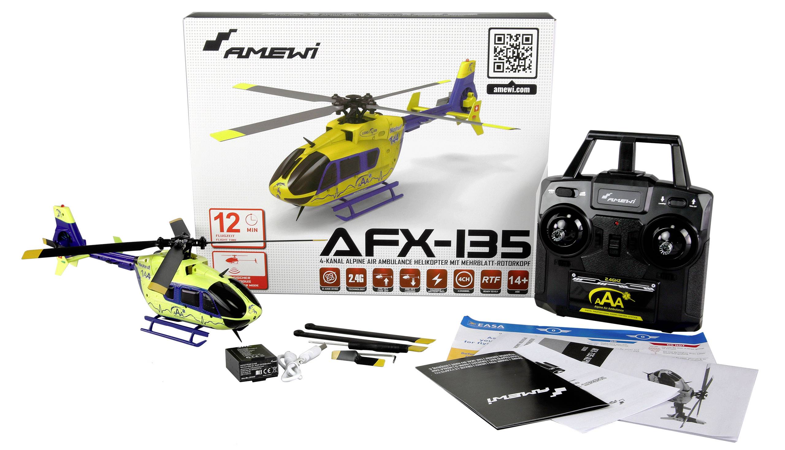 Amewi AFX-135 Alpine Air Ambulance RC Hubschrauber RtF
