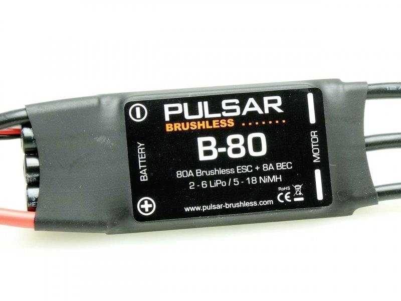 Pichler Modellbau PULSAR B-80 Automodell Brushless Fahrtregler Belastbarkeit (max. A): 100 A