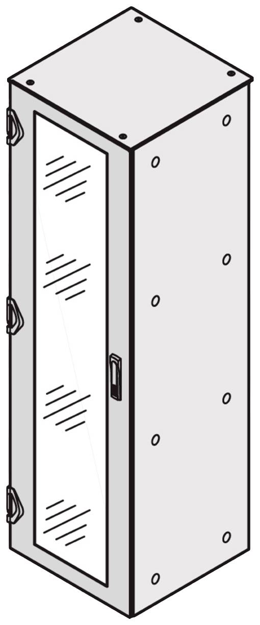 NVent SCHROFF 21130901 19 Zoll Netzwerkschrank-Sichttür 42 HE Schwarz/Grau