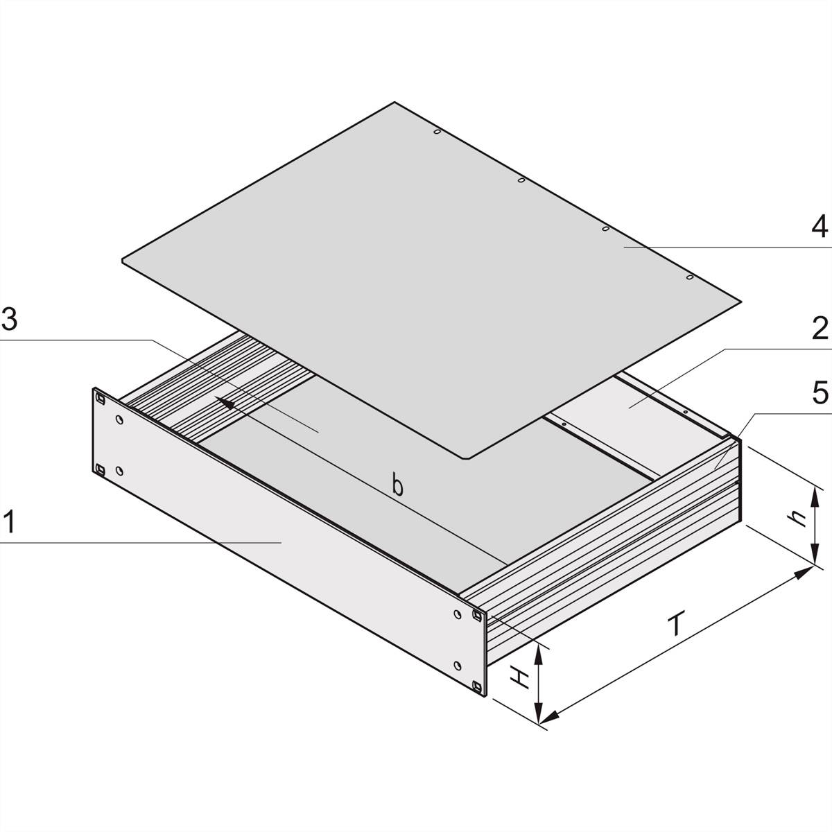 NVent SCHROFF 20860604 19 Zoll Netzwerkschrank-Einschubsystem