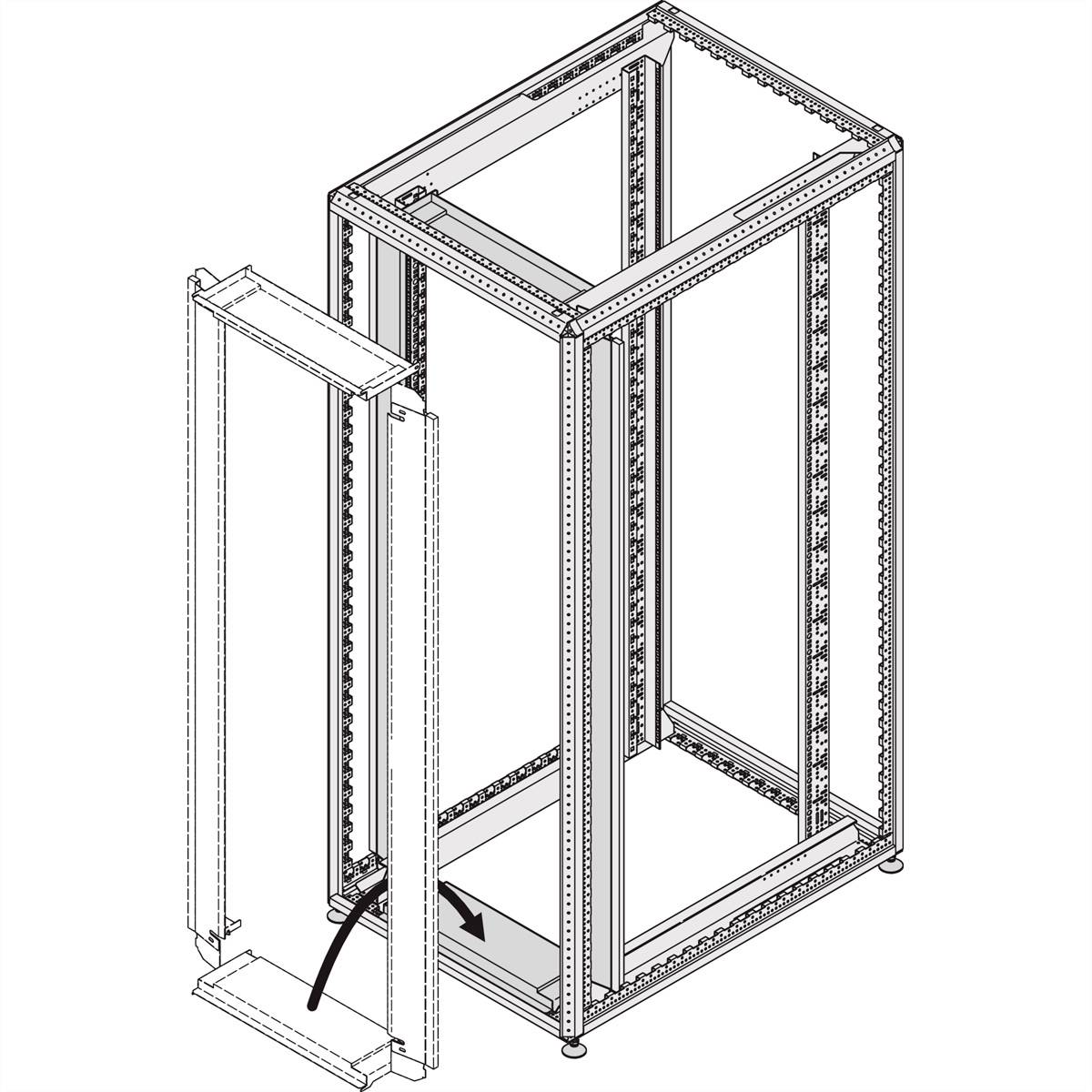 NVent SCHROFF 21130736 19 Zoll Netzwerkschrank-Luftleitblech