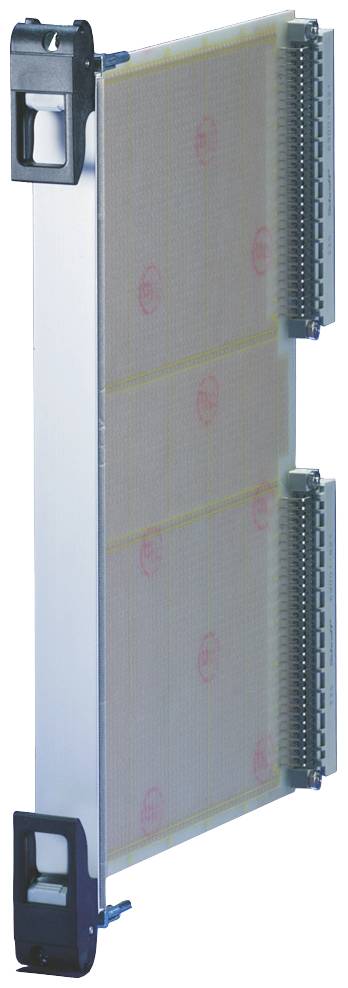 Ein Computer-Steckmodul mit elektronischen Kontakten an der Seite, vor weißem Hintergrund. Hauptbestandteil für technische Anwendungen.