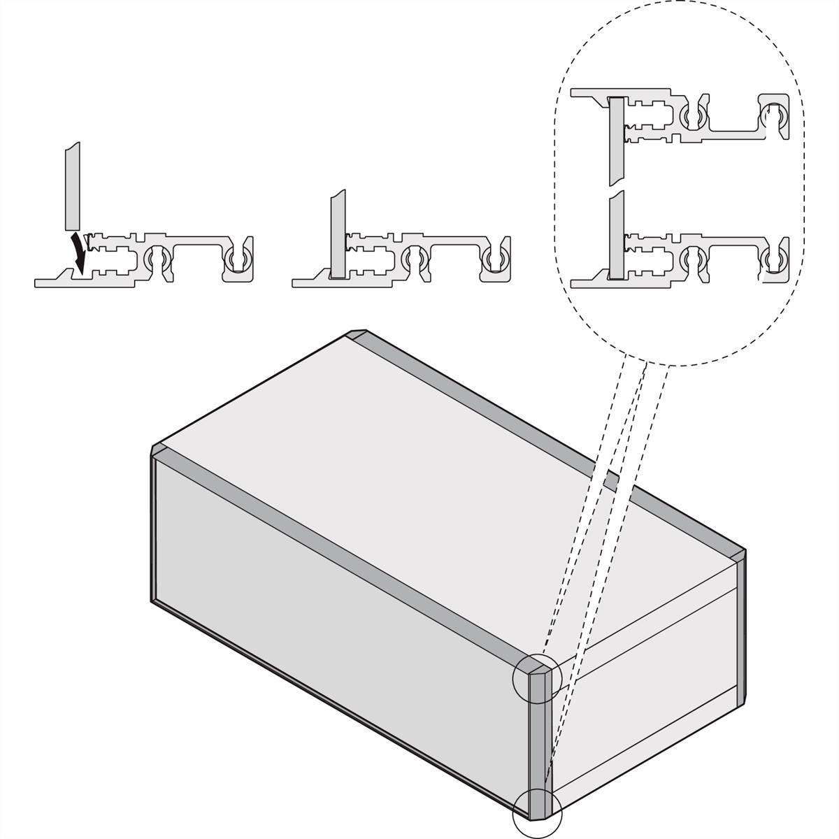 NVent SCHROFF 24572601 Frontplatte Aluminium 1St.