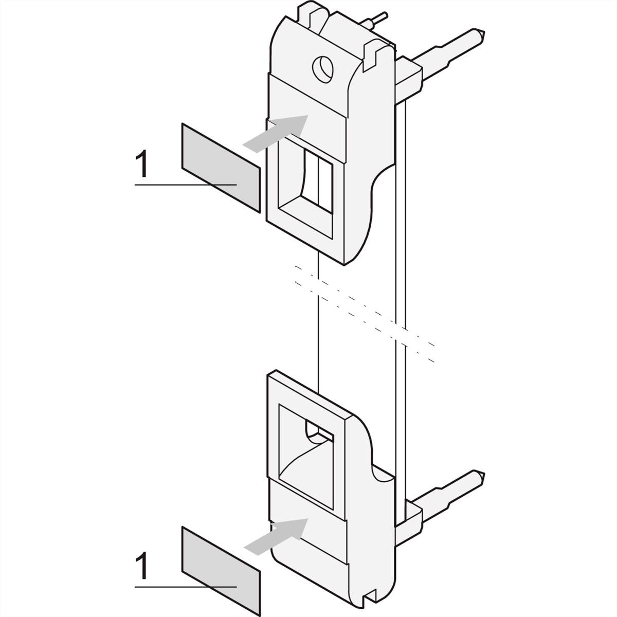 NVent SCHROFF 60817340 19 Zoll Beschriftungsstreifen
