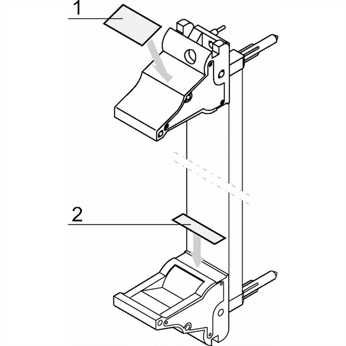 NVent SCHROFF 60817340 19 Zoll Beschriftungsstreifen