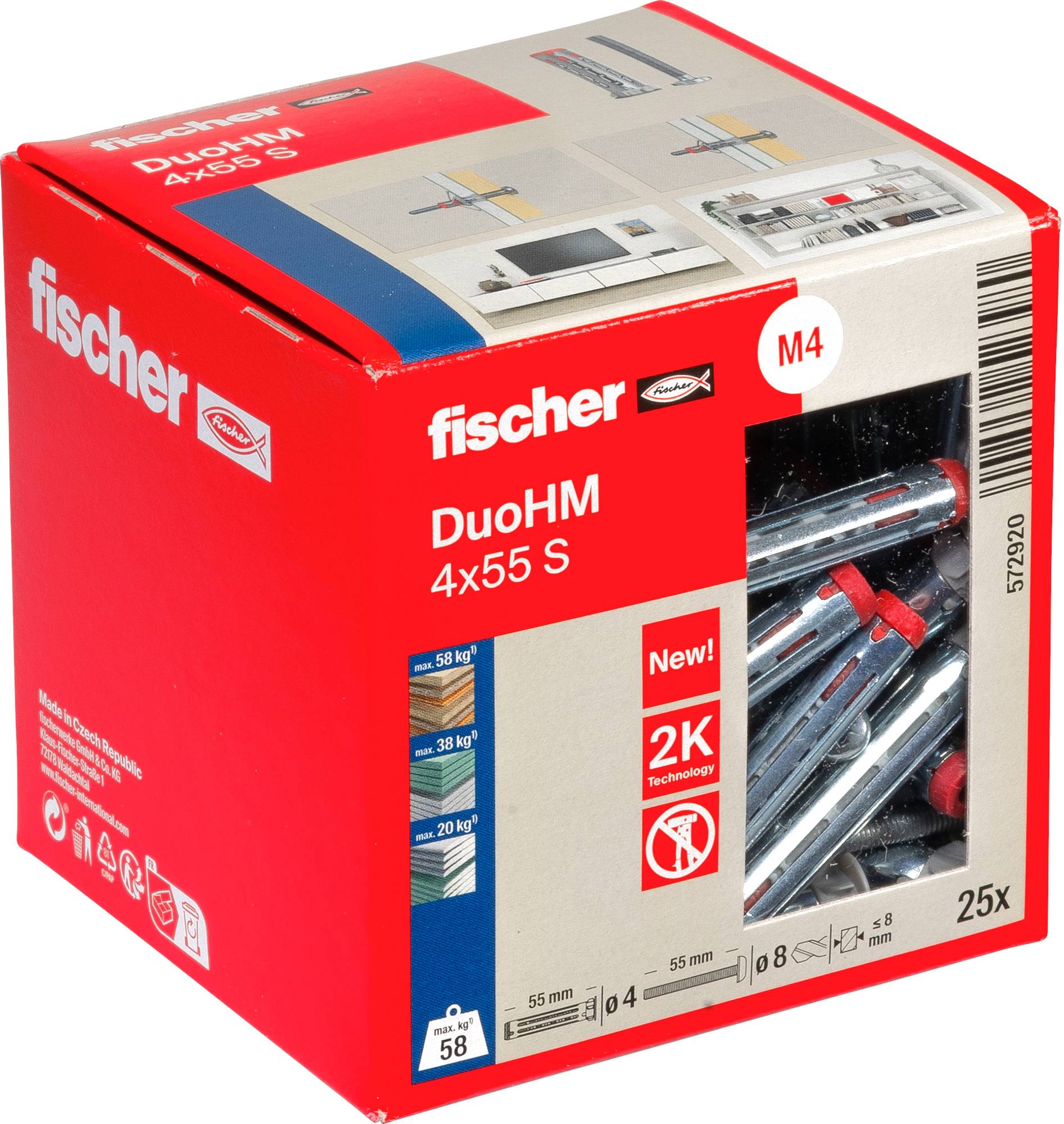 „Fischer DuoHM 4x55 S