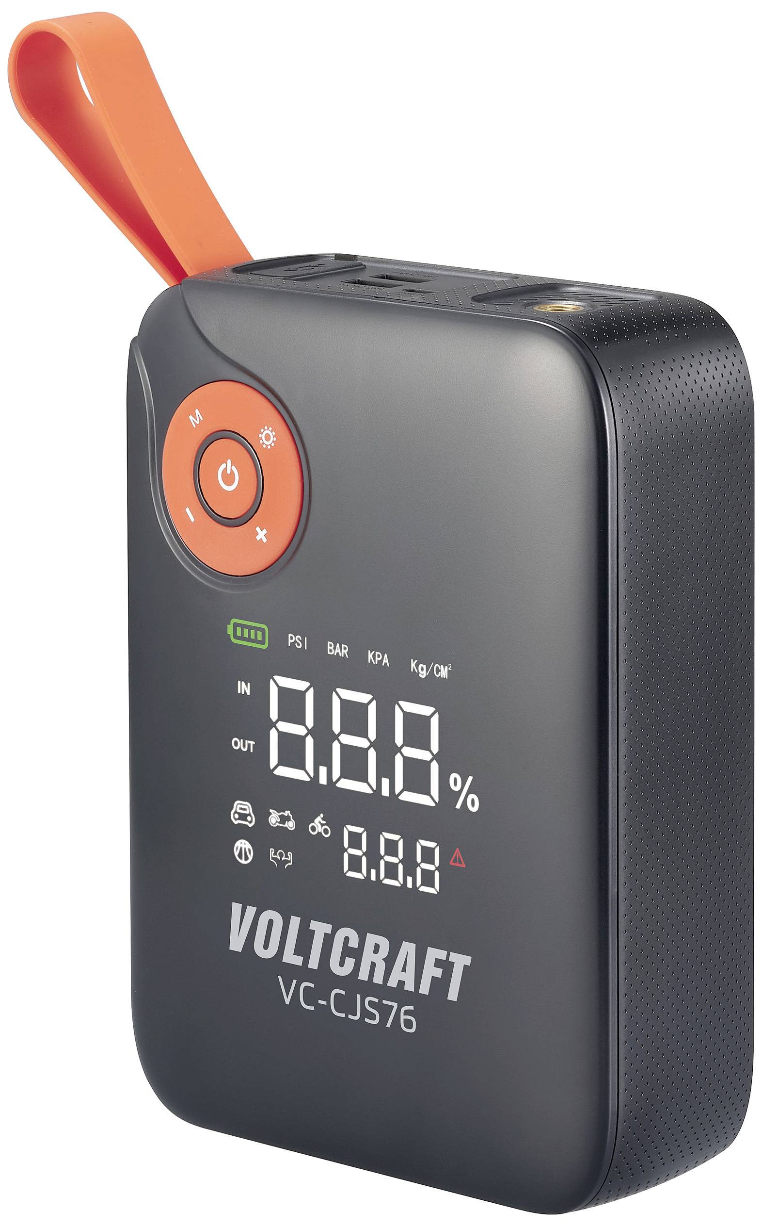 VOLTCRAFT Schnellstartsystem VC-CJS76 VC-16024485 Starthilfestrom (12 V)=300A 12 V-Ausgang 2x, USB-Steckdose 2x, Lade- und