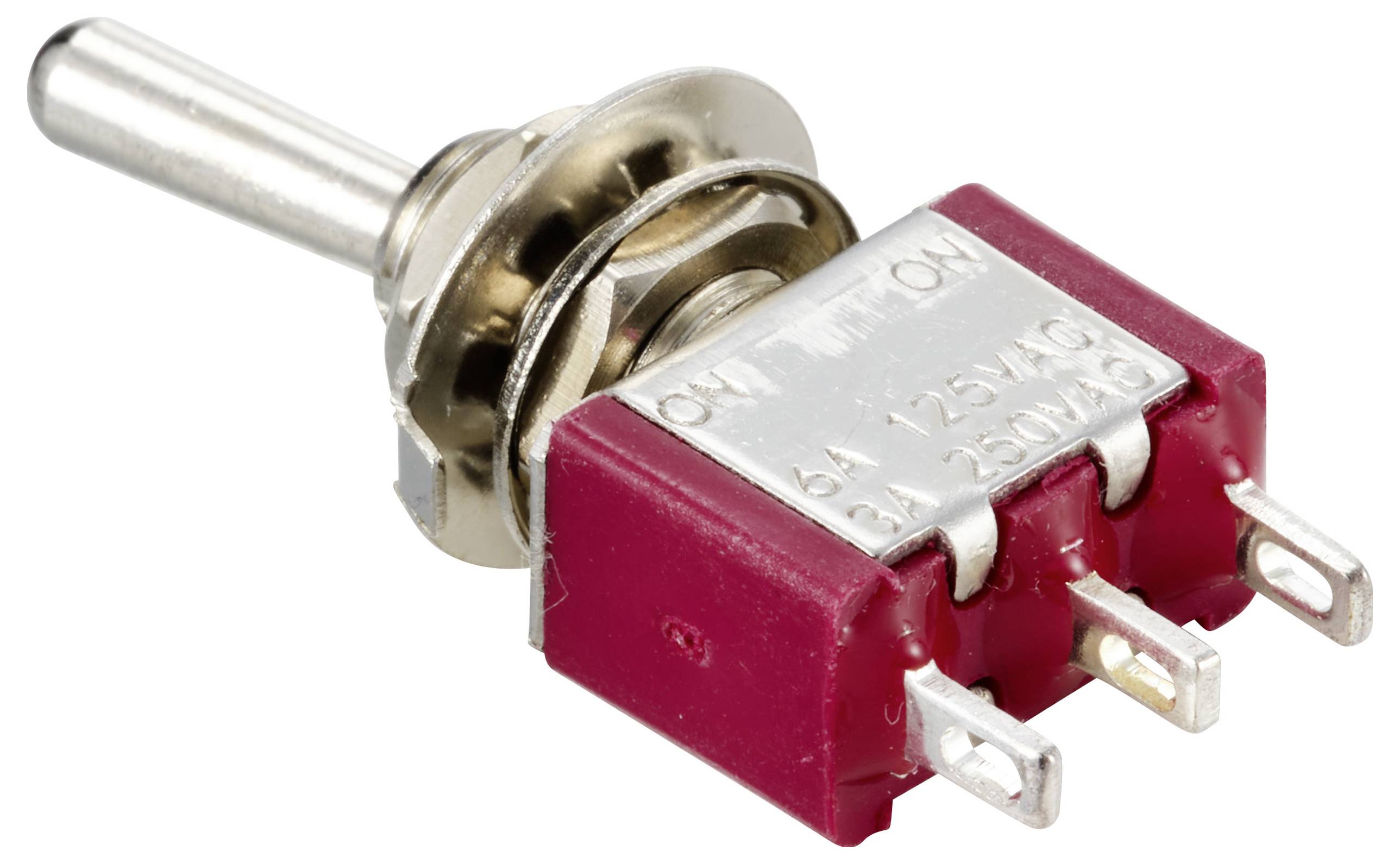 TRU COMPONENTS TC-12819600 Kippschalter 125 V/AC, 250 V/AC 6A 1 x Ein/Ein rastend