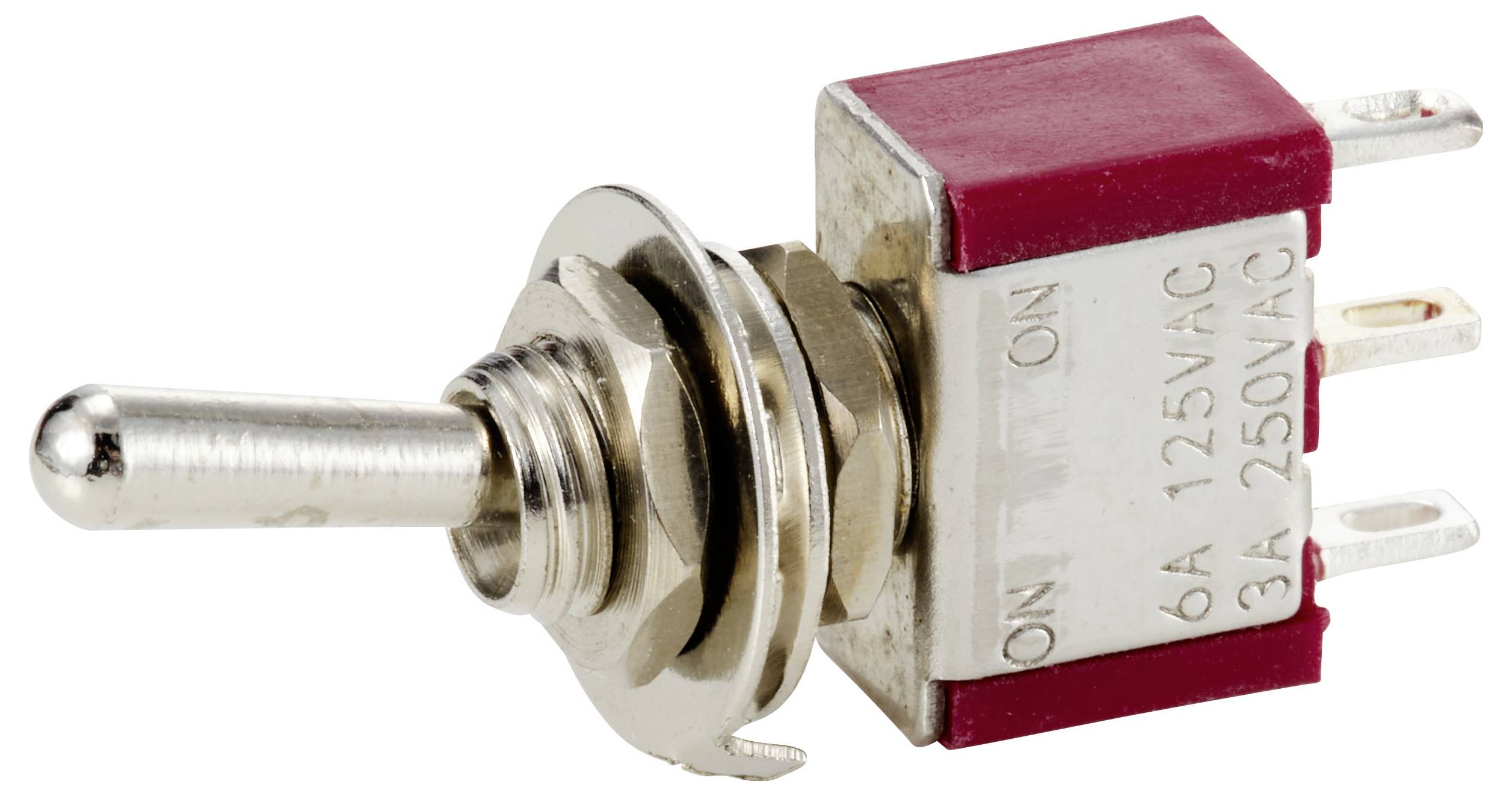 TRU COMPONENTS TC-12819600 Kippschalter 125 V/AC, 250 V/AC 6A 1 x Ein/Ein rastend