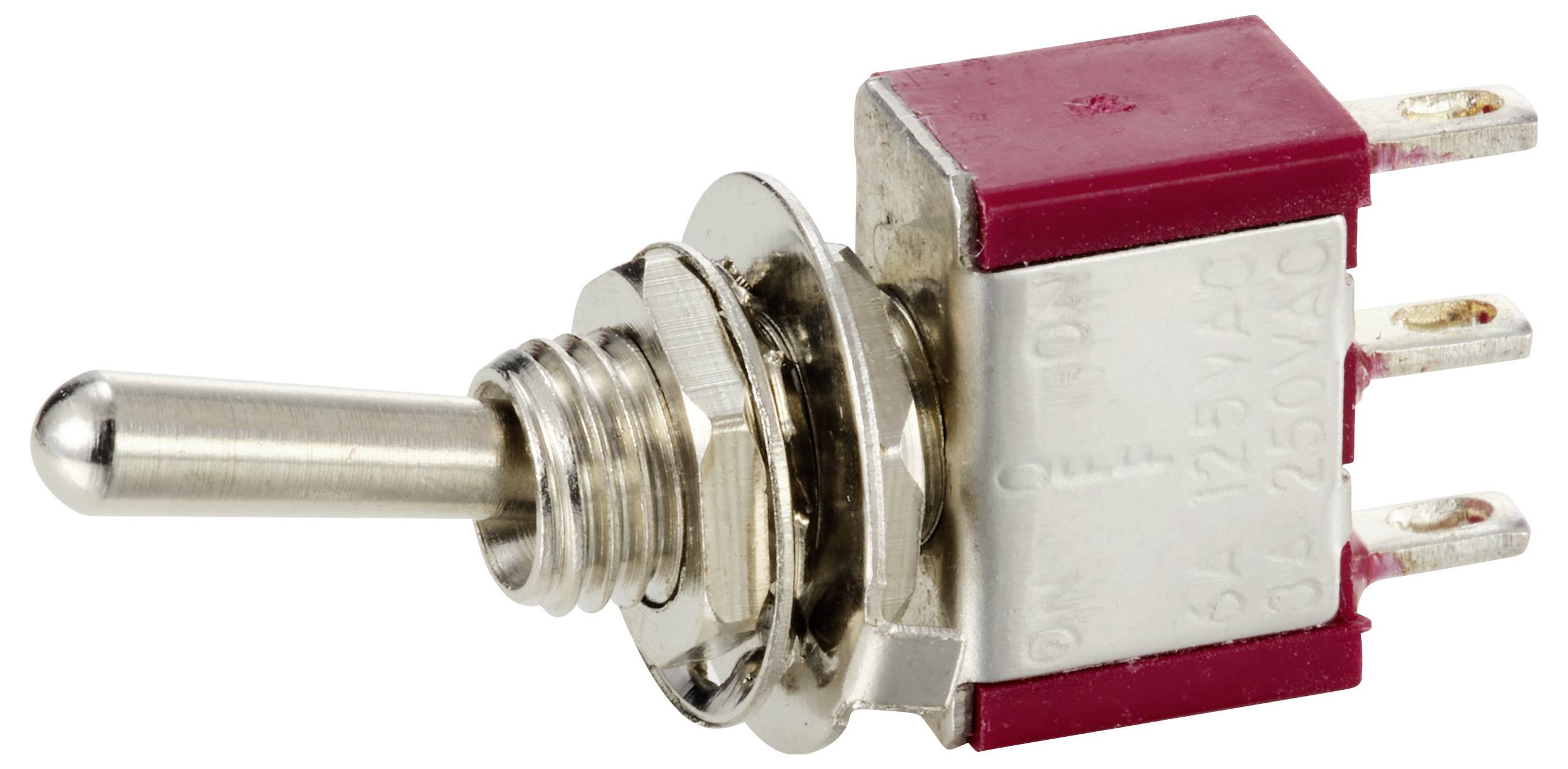 TRU COMPONENTS TC-12819604 Kippschalter 125 V/AC, 250 V/AC 6A 1 x Ein/Aus/Ein rastend