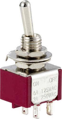 TRU COMPONENTS TC-12819616 Kippschalter 125 V/AC, 250 V/AC 6 A 1 x Ein/Aus rastend