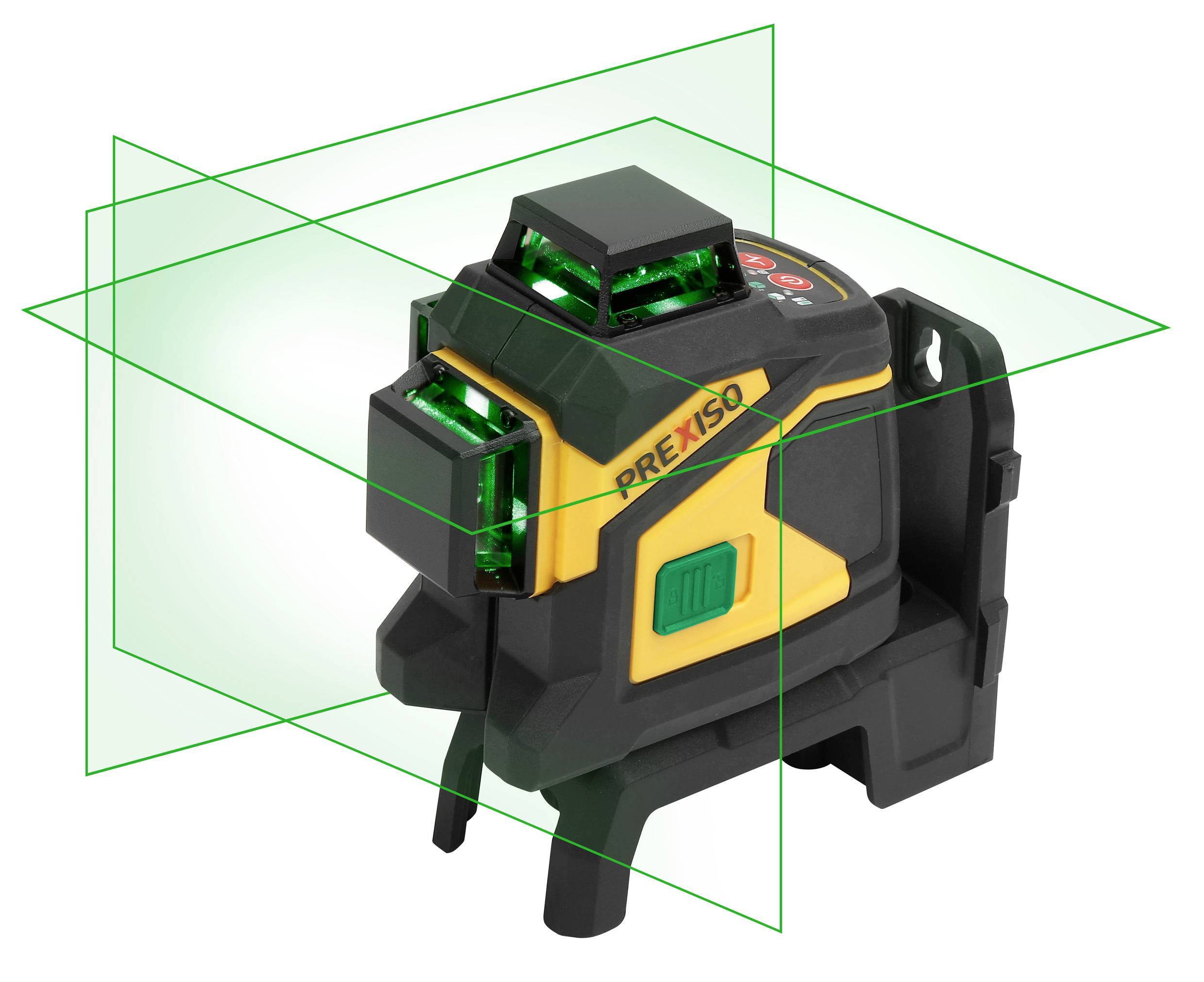 Prexiso PLC3-360G 360°-Linienlaser grüner Laser, inkl. 360° Laser, inkl. Akku, inkl. Box Reichweit