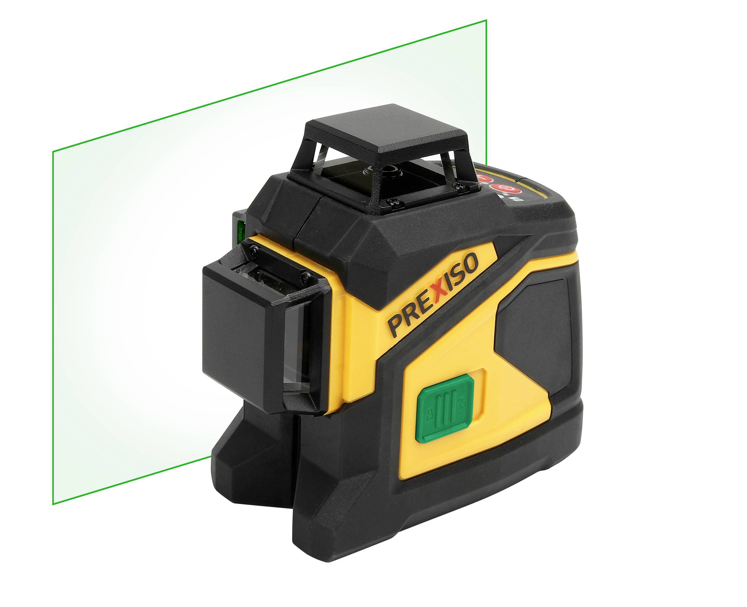 Prexiso PLC3-360G 360°-Linienlaser grüner Laser, inkl. 360° Laser, inkl. Akku, inkl. Box Reichweit