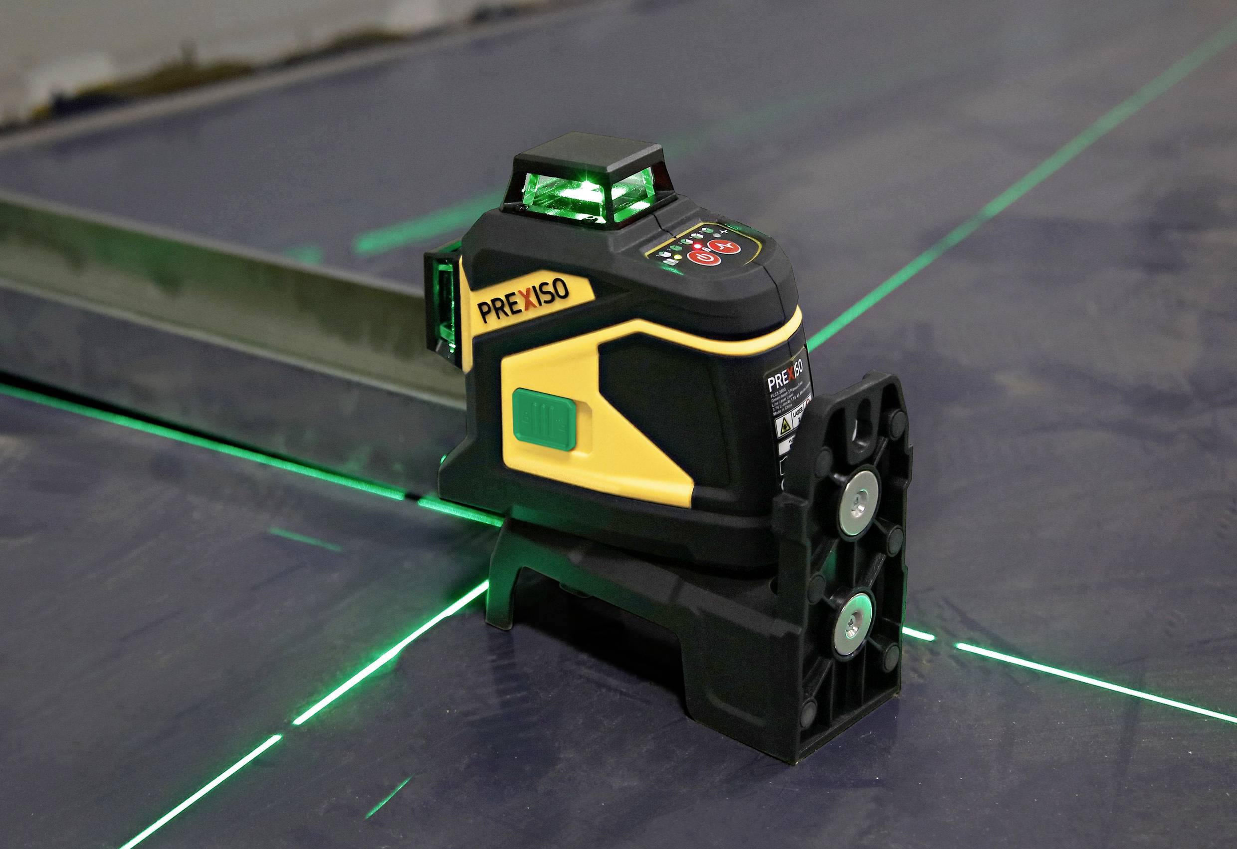 Prexiso PLC3-360G 360°-Linienlaser grüner Laser, inkl. 360° Laser, inkl. Akku, inkl. Box Reichweit