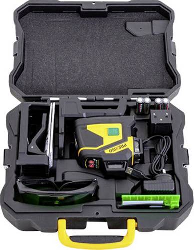 Prexiso PLC3-360G 360°-Linienlaser grüner Laser, inkl. 360° Laser, inkl. Akku, inkl. Box Reichweit