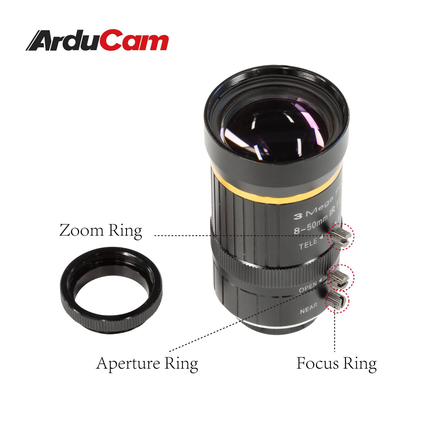 Arducam Objektiv MBS-Z-142-10