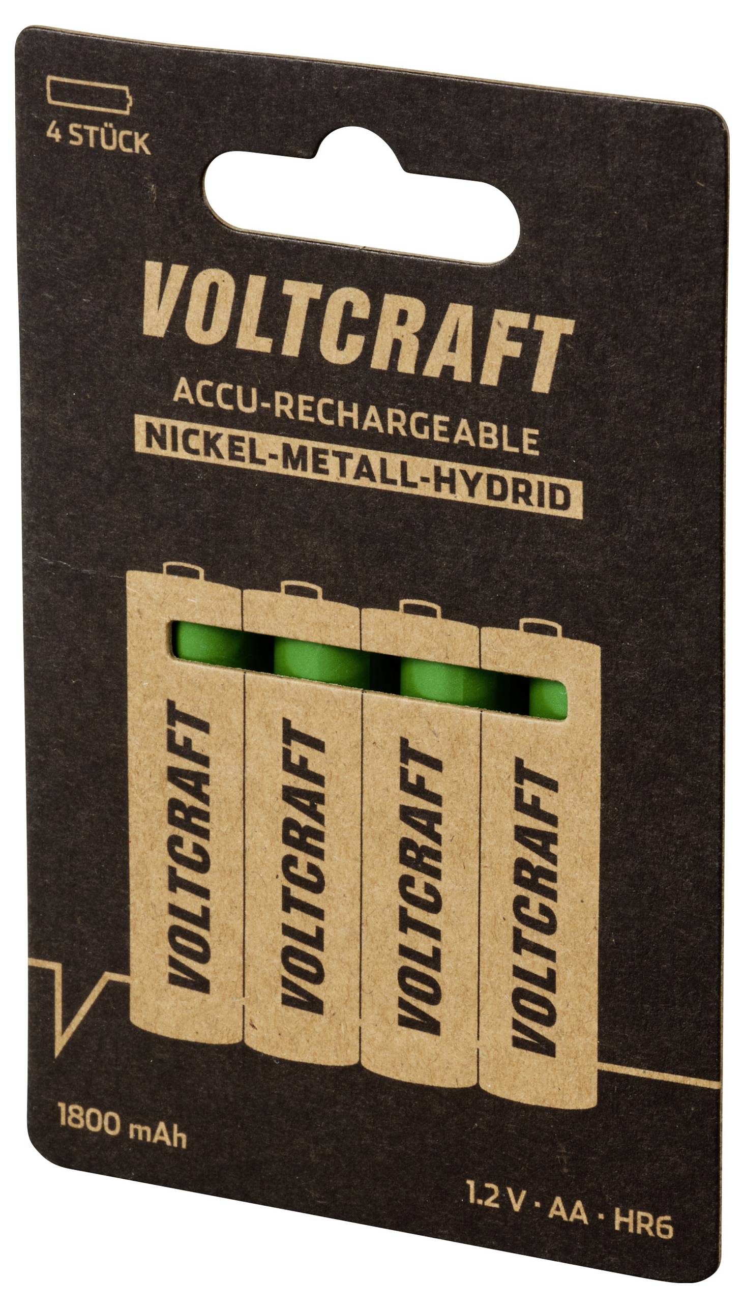 VOLTCRAFT HR06 Mignon (AA)-Akku NiMH 1800 mAh 1.2V 4St.