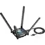 Wavlink Vitesse Ultra WiFi 6E AX5400 USB3.0 Adapter WLAN Adapter USB-A (USB 3.0) 5400MBit/s Wavlink Vitesse Ultra WiFi 6E AX5400 USB3.0 Adapter WLAN Adapter USB-A (USB 3.0) 5400MBit/s