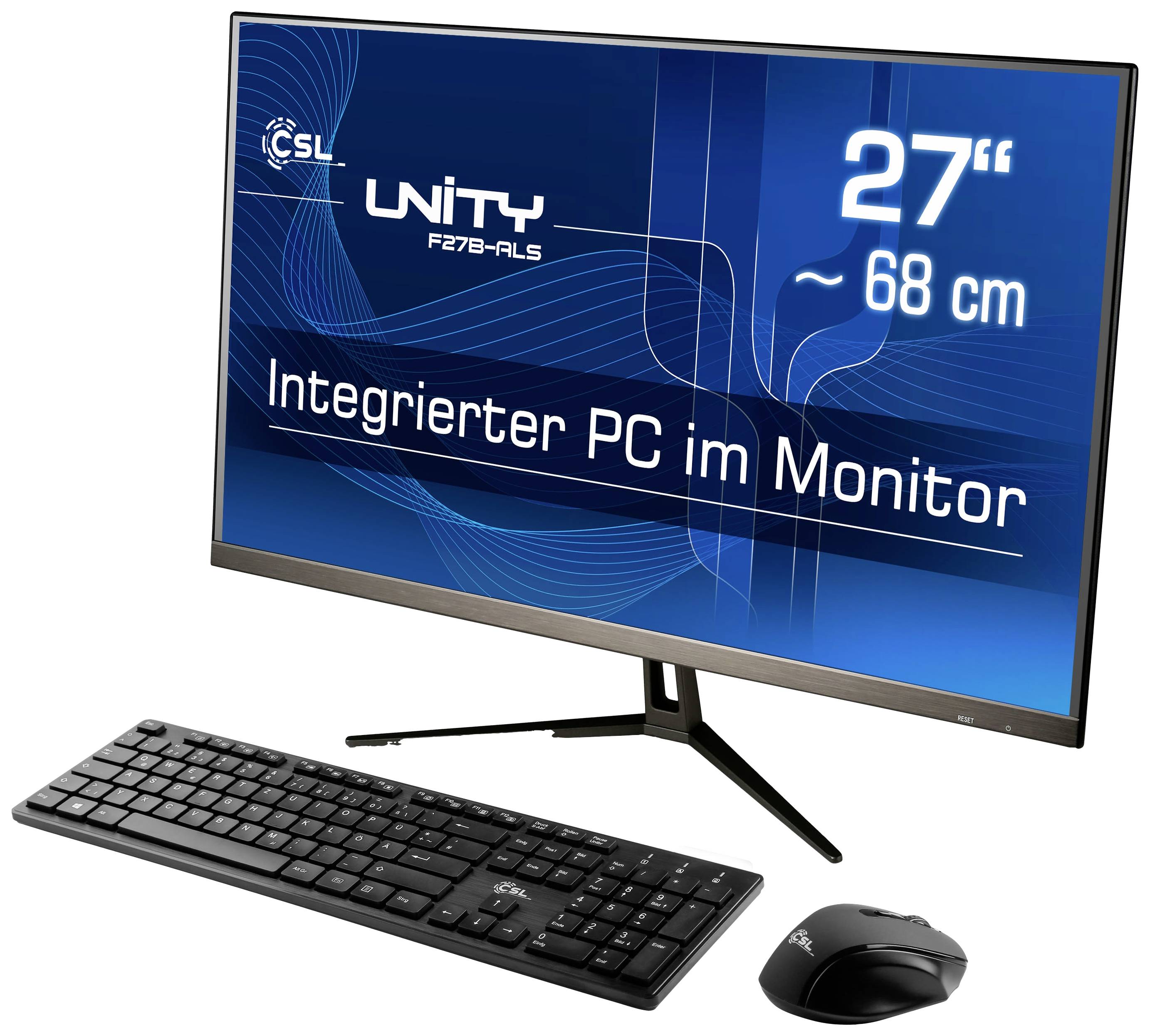 CSL Computer All-in-One PC Unity F27B-ALS 68.6cm (27 Zoll) Full HD Intel® N N200 3.7GHz 32GB RAM 512GB SSD Intel UHD Graphics Win