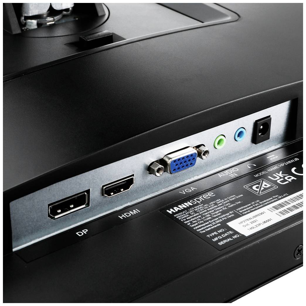 Hannspree HP 278 WJB LED-Monitor EEK C (A - G) 68.6 cm (27 Zoll) 1920 x 1080 Pixel 16:9 5 ms HD-Audio, VGA, Kopfhörer/Mikrofon Kombi (3.5 mm Klinke)