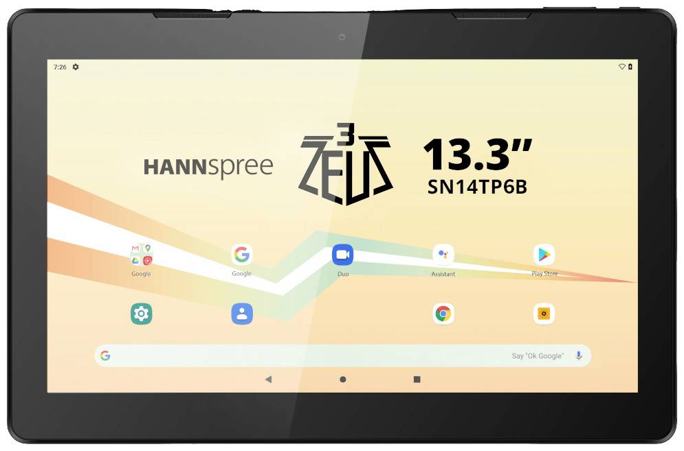 Hannspree Pad Zeus 3 WiFi 128GB Schwarz Android-Tablet 33.8cm (13.3 Zoll) 2GHz MediaTek Android™ 13 1920 x 1080 Pixel